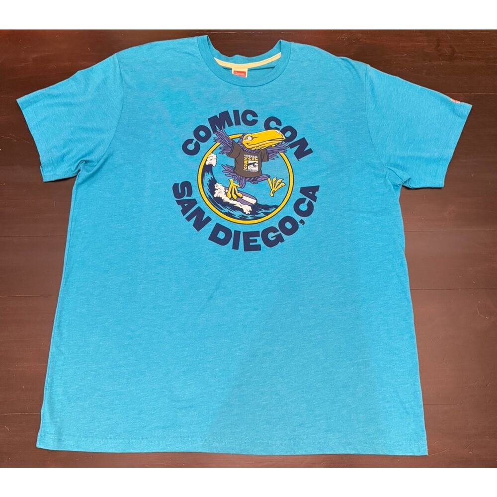 NWT! Size [XXL] San Diego Comic Con SDCC Unisex Blue T-Shirt 2025 Official Merch - Picture 2 of 11